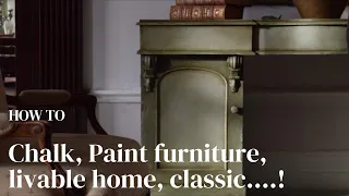 How to chalk paint furniture to look gracefully aged ￼