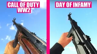 Call of Duty WW2 vs Day of Infamy - Weapons Comparison