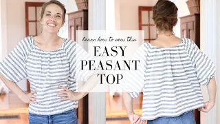 How to Sew a Peasant Top