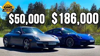 БИТВА ПОКОЛЕНИЙ - 2009 Porsche 911 против 2021 Porsche 911 #KEDRDR