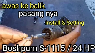 Cara Pasang Plunger Mesin Diesel Dongfeng S1115