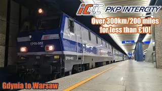 OVER 300km/200 miles for less than £10 with PKP Intercity!