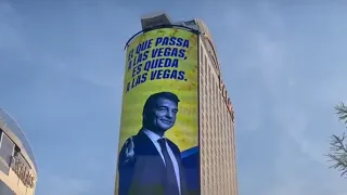 Laporta y su nueva pancarta: "Tranquilos merengues, lo que pasa en Las Vegas se queda en Las Vegas"