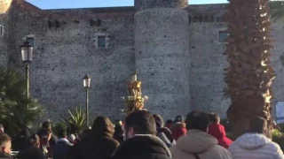 Prova Cereo dei Macellai - Castello Ursino 15-Gennaio 2017 SANT'AGATA 2017