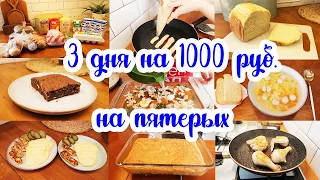 Как ПРОЖИТЬ на МИНИМАЛКУ 🙄// ЭКОНОМНОЕ меню на 3 дня 🥘🍝// Простые рецепты 🥕🥗🍗