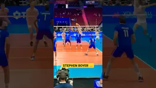 HE IS NOT HUMAN-STEPHEN BOYER😈| KING OF WARM UP SHOT#viralvideo #indianvolleyball #odishavolleyball