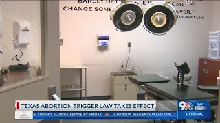 Texas trigger law banning most abortions officially taking effect in the state