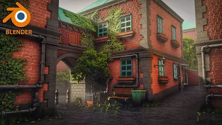 Made with Blender - Town (Stylize) - Timelapse