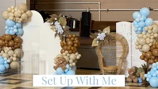 Setup with me! | Boho Teddy Bear Babyshower