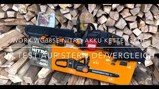 WORX WG385E NITRO Akku Kettensäge im Test auf STERN.de/Vergleich