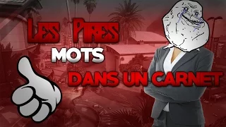 TOP 10 #2 : Les 10 pires mots dans un carnet de correspondance!