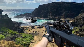 Playing Airsoft In Hawaii - 24 Hour Mountain Top Military Simulation Game