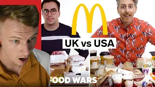 US McDonalds IS WEIRD! | US vs UK McDonald's  Food Wars British Guys Reaction