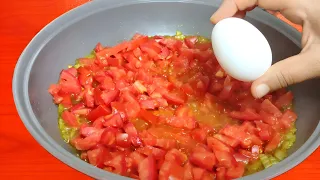 Just add eggs to tomatoes! Quick and simple breakfast. easy and very delicious recipe