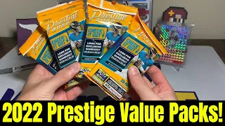 2022 Prestige Football Value Packs! I Got Them For $3.50 Per Pack?! Sunburst Parallels!