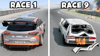 BeamNG Racing, But Every Race Gets Progressively Worse...