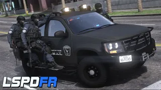 GTA 5 POLICIA | S.W.A.T. PERSECUCION A CAMION CON CARGAMENTO IL3G4L | TheAxelGamer