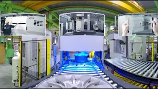 360 Factory Tour(Machine Tools) - Intelligent Automated Aluminum Rim Production Line