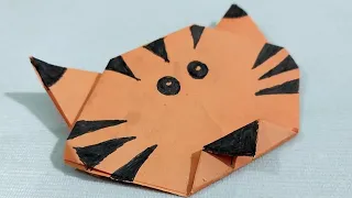 Origami Tiger Face.(Orgami Tutorial)[Part-9]