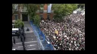 25.9.12 -  Zehntausende Menschen in Spanien umzingeln Parlament