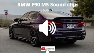 BMW M5 (F90) sound clips.