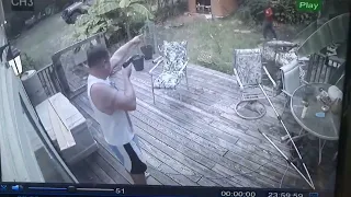 VIDEO: Burglary suspected thwarted by gun-toting homeowner