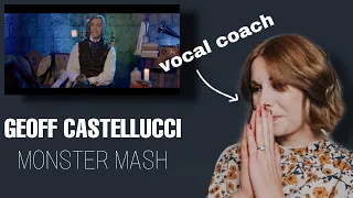 Vocal Coach reacts to Geoff Castellucci -Monster Mash