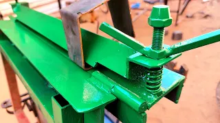Learn how to make a manual sheet metal bending machine