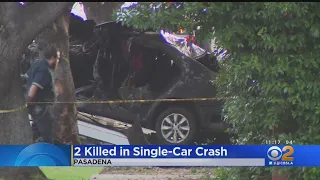 2 Killed, 2 More Injured In Single-Car Crash In Pasadena