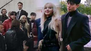 Lisa, Taehyung, Park bogum @Paris Fashion Show Celine 2022 Clips - 방탄소년단