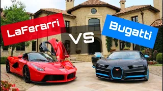 Ferrari LaFerarri VS Bugatti Chiron Sport!! Battle of the Hypercars!!