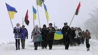 До Коломиї йдуть пішки мітингувальники із навколишніх сіл