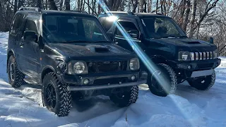 Suzuki Jimny по лесным тропам