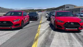 2022 Veloster N & Elantra N on Track at Laguna Seca