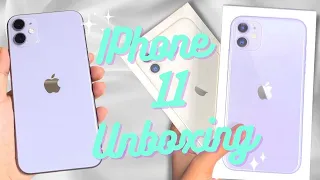 💜Purple iPhone 11 128Gb Unboxing in 2022 🍎Door-to-door delivery,Setup+Minimal phone case,Camera test