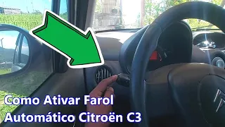 Como Ativar Farol Automático Citroën C3