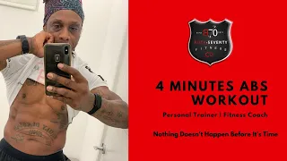 Buck-70 Fitness 4 Minute Abs Workout From HELL!!!