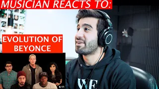 Evolution of Beyonce - PENTATONIX - Musician's Reaction