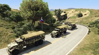 70 Russian Military Vehicles Badly Destroyed & 100 Soldiers killed by Ukrainian Jets in Donbas|Gta-5