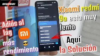 Esta muy lento mi Xiaomi redmi 9a solución efectiva se traba se congela hazlo más rápido no lag