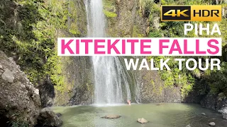 Kitekite Track to Waterfall Walking Tour Piha New Zealand [4K HDR]