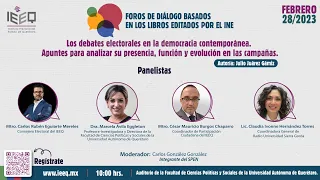 Foro: "Los debates electorales en la democracia contemporánea".