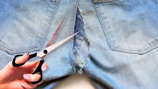 10 Ideias DIY Fáceis para com Calças Jeans - Truques de Costura para Transformar e Consertar Roupas