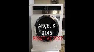 Arçelik 9146 Yk 9/6 kurutmalı çamaşır makinesi Resetleme ve Test YouTube da tek ve ilkkez