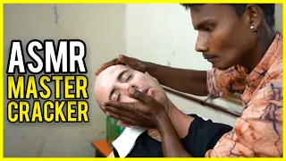 HEAD MASSAGE with LOUD neck CRACKS by MASTER CRACKER| ASMR Barber