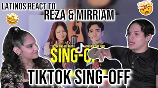 Latinos react to Reza Darmawangsa & Mirrian Eka for the FIRST TIME| Tiktok SING-OFF part II 🤩👏