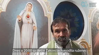 Výzva o.Mariána Kuffu na 103. výročie Fatimských zjavení - MODLITE SA RUŽENEC