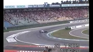 F1 Crash Montoya Qualifying Hockenheim 2005
