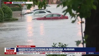 Birmingham, Alabama flash flooding: At least 13 rescued, cars submerged