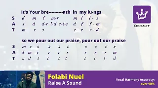 Folabi Nuel - Raise A Sound (Lyrics & Soprano Alto Tenor voice parts)